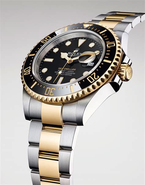 rolex sea dweller price gold|rolex sea dweller bezel.